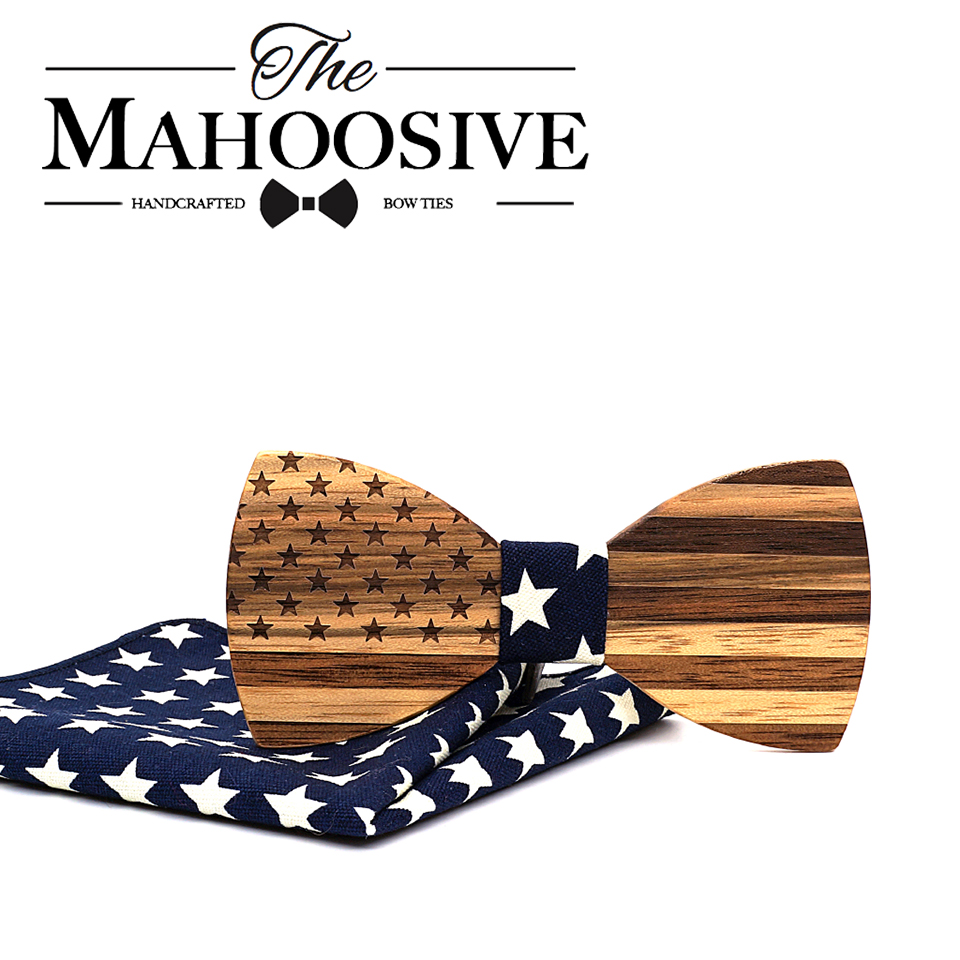 Women Accessories Usa - Mahoosive Ceviz Ahşap Papyon Erkekler Için