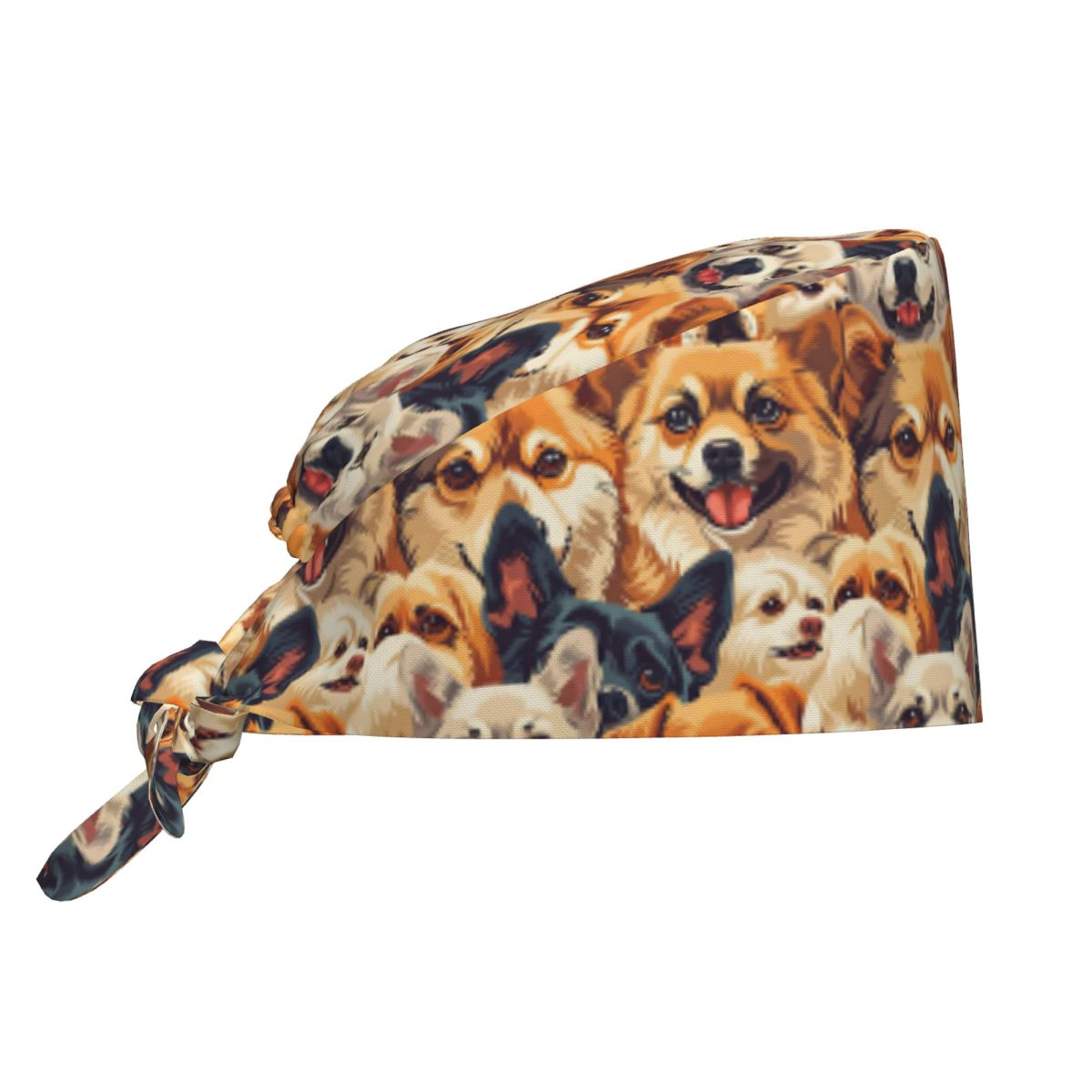 Women Accessories Vector - Hemşirelik Şapkaları Düz ​​Vektör Sevimli Chihuahua