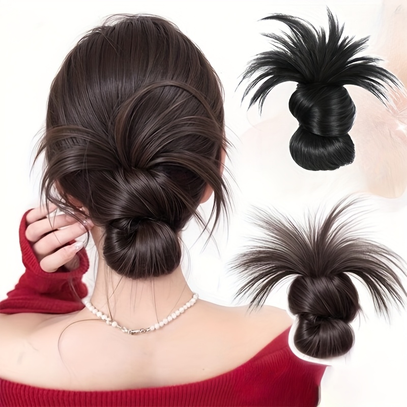 Hair Claw Clip Set - Düşük sentetik topuz at kuyruğu saç