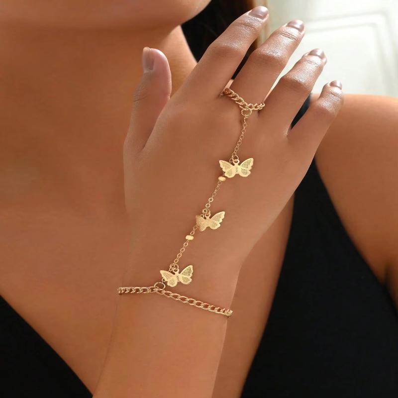 Wrap Ring Gold - Altın Büyük Kristal Yüzük Bilezik Kadınlar