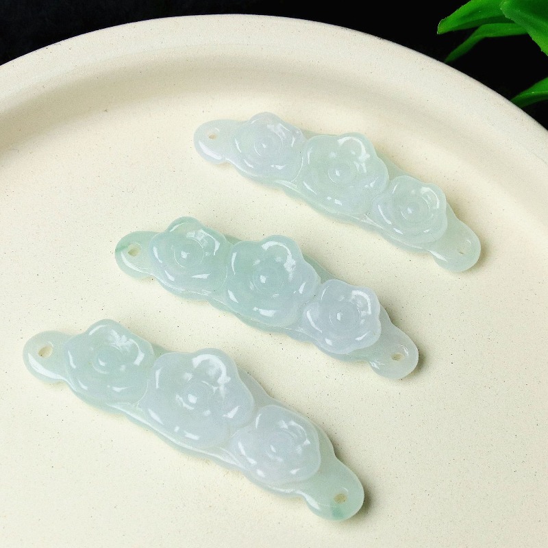 Women'S Accessories - 1 adet Doğal Yeşim Taşı Zümrüt