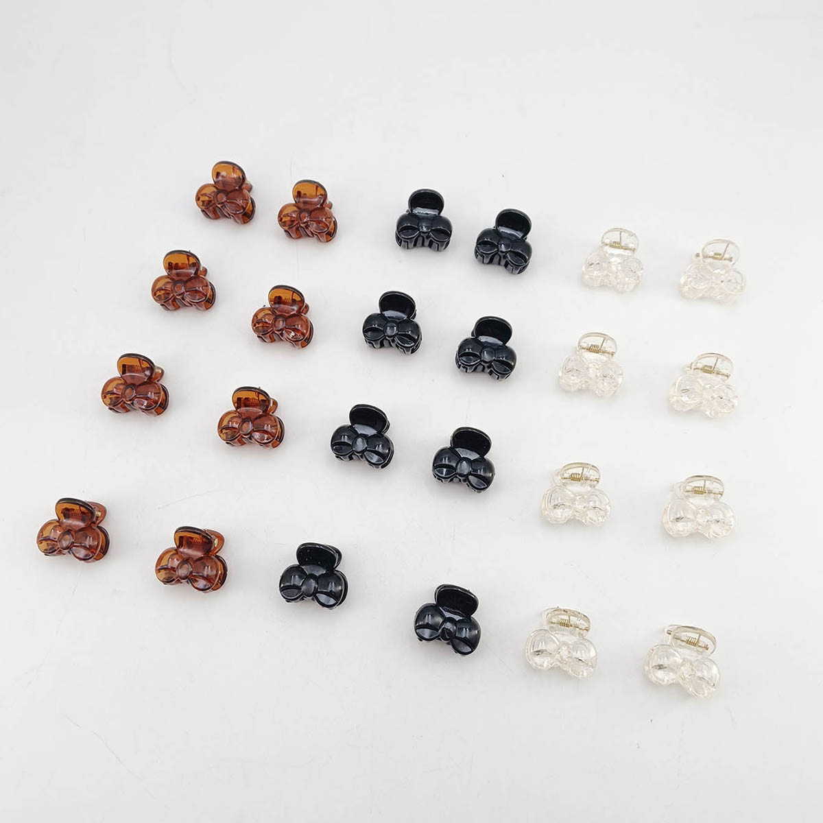 Hair Claw Clip Set - 10/20/50/100 adet saç pençe klipleri kadınlar
