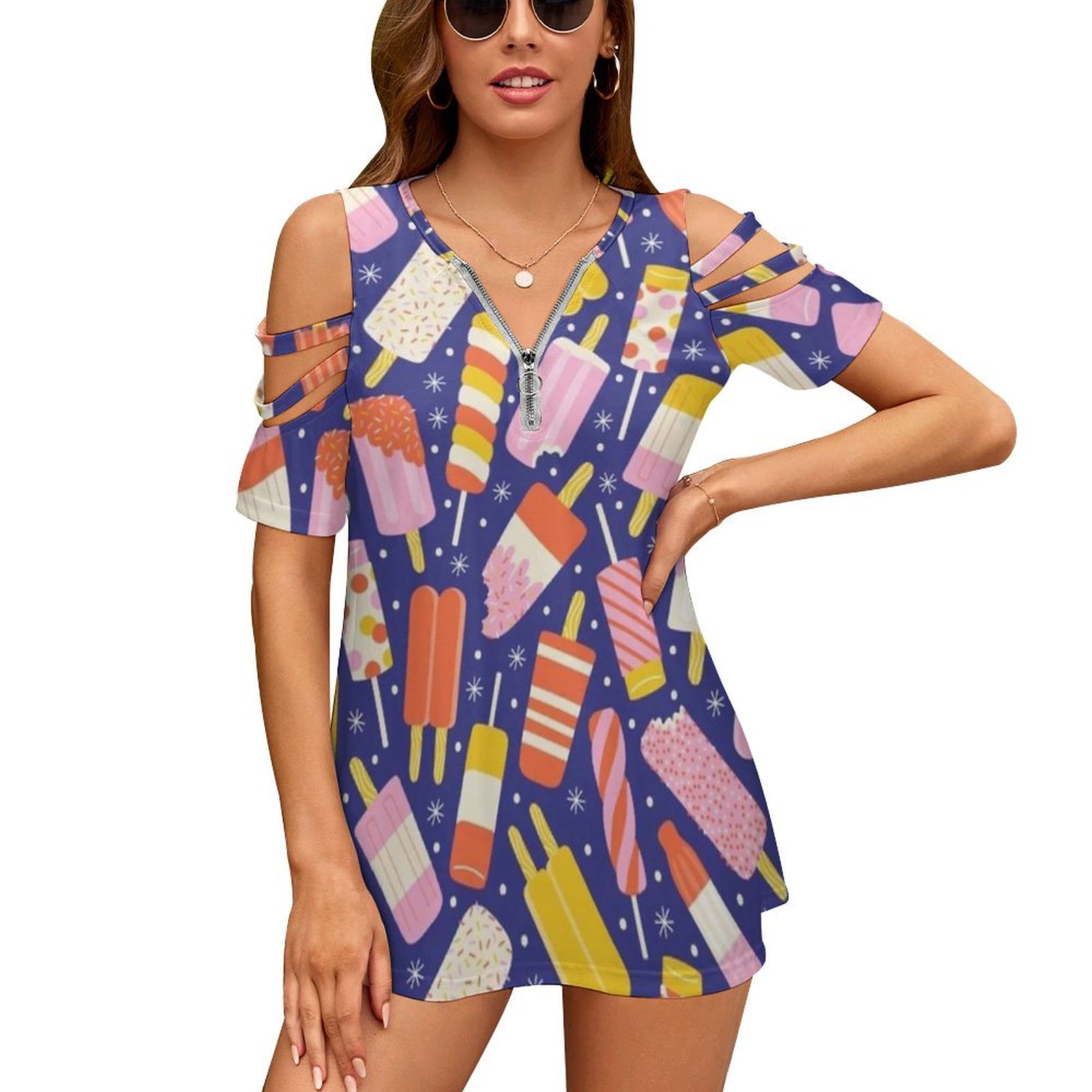 Women Accessories Vector - Popsicles Yeni Moda Fermuarlı Kapalı Omuz