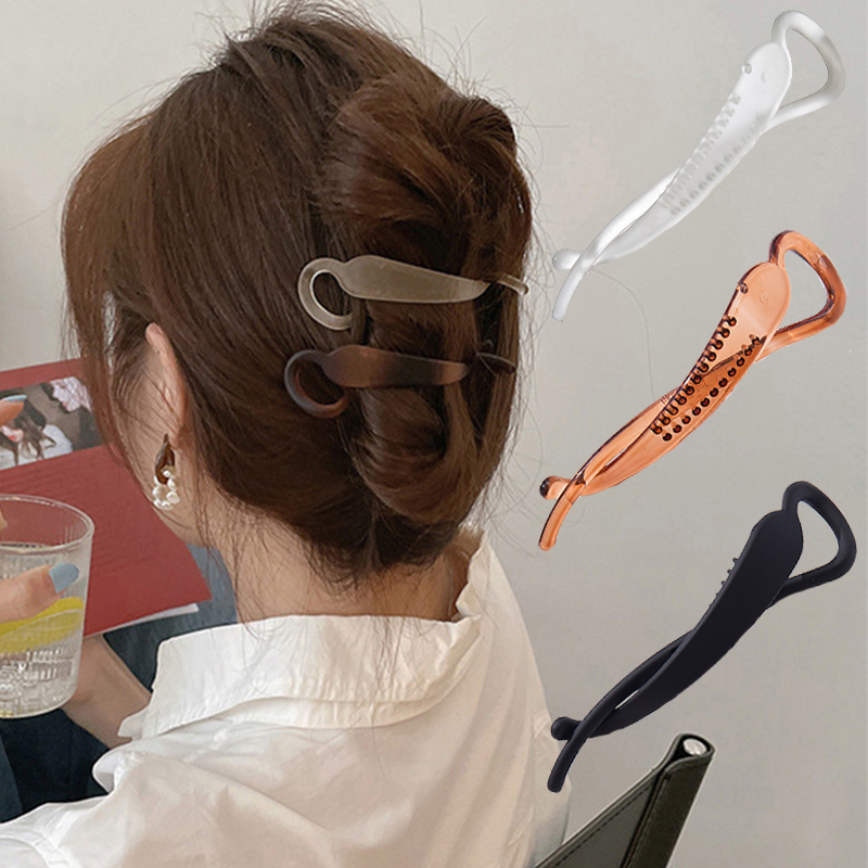 Hair Claw Clip Set - FORWOT muz saç tokası akrilik saç