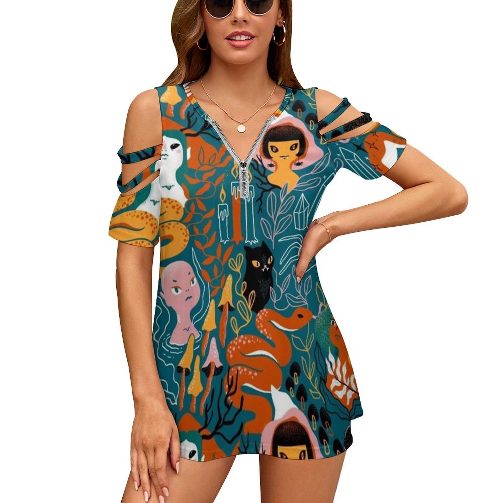 Women Accessories Vector - Coven. Cadı Sihirli Kız Kardeşler. Yeni