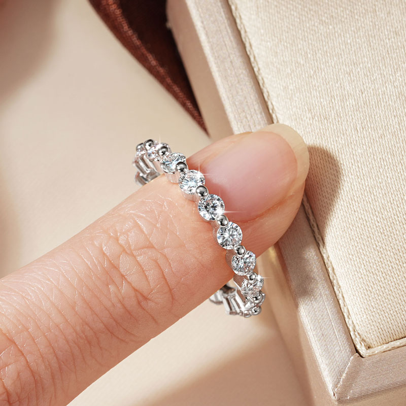Wrap Ring Gold - Lnkry Tam Sonsuzluk Mozanit Nişan Yüzüğü