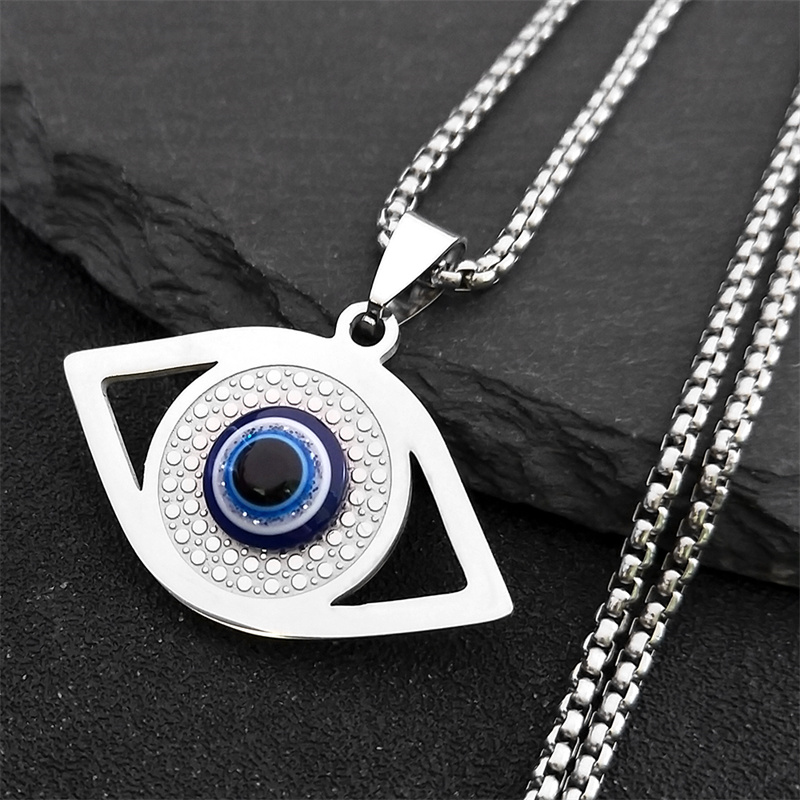 Evil Eye Bracelet - İslam Hamsa Nazar Boncuklu Kolye Paslanmaz