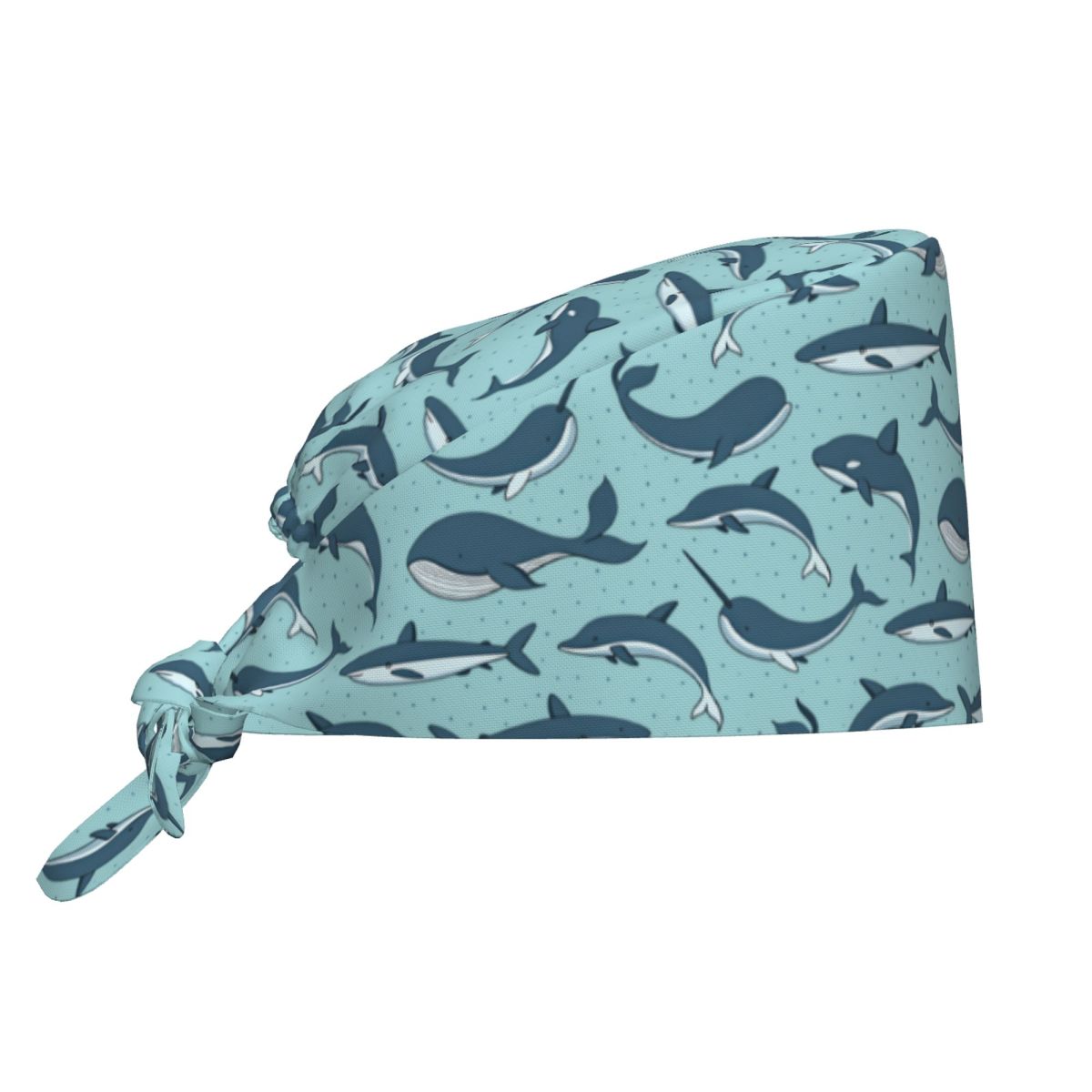 Women Accessories Vector - Hemşire Şapkası Vektör Dikişsiz Desenli Balina