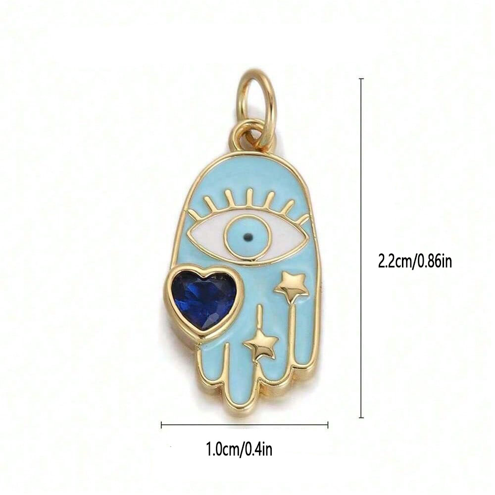 1 adet bakır zirkon kaplama ka - Evil Eye Bracelet incelemesi ve fiyatı