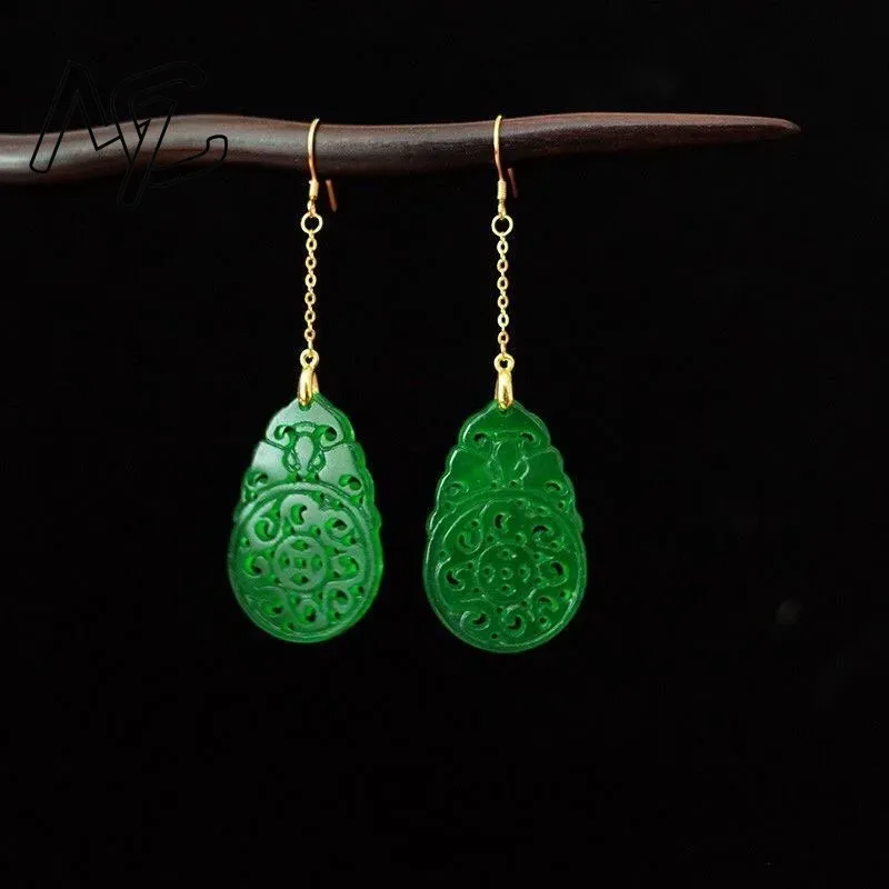 925 gümüş doğal yeşil yeşim oy - Women Accessories For Hand incelemesi ve fiyatı