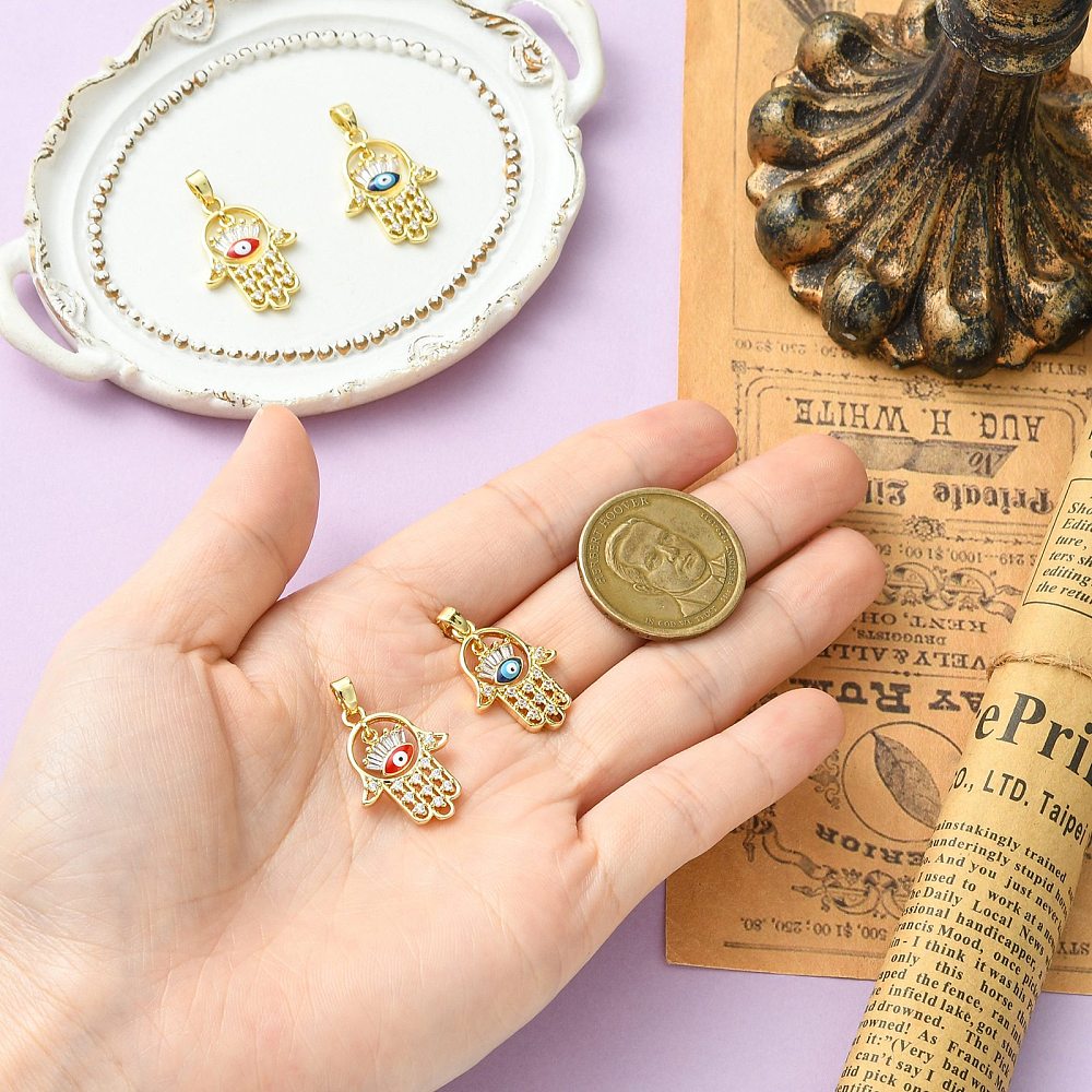 4 adet Alaşım Altın Hamsa El Ş - Evil Eye Bracelet incelemesi ve fiyatı