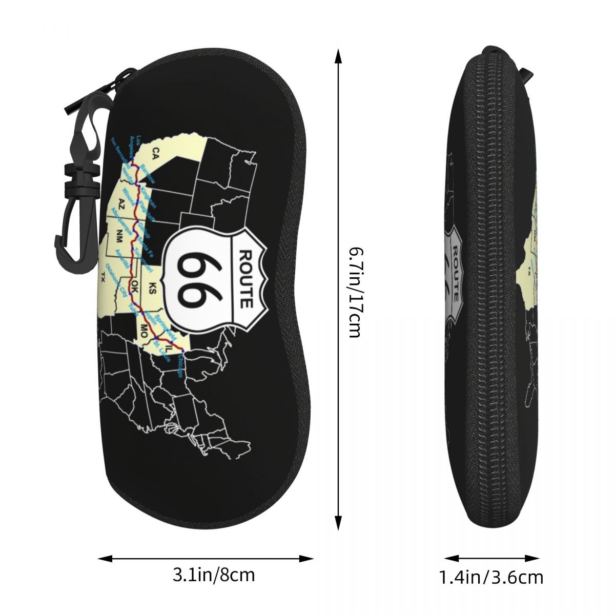 Özel Route 66 Harita Kabuk Göz - Women Accessories Usa incelemesi ve fiyatı