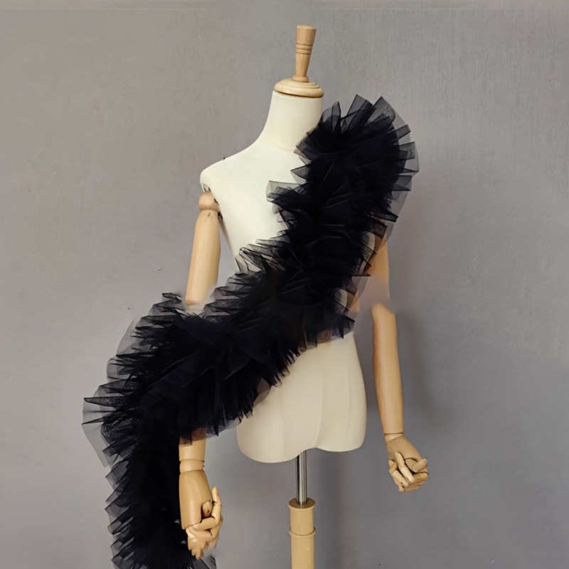 Siyah kabarık gazlı şal gelin  - Women Accessories Photos incelemesi ve fiyatı
