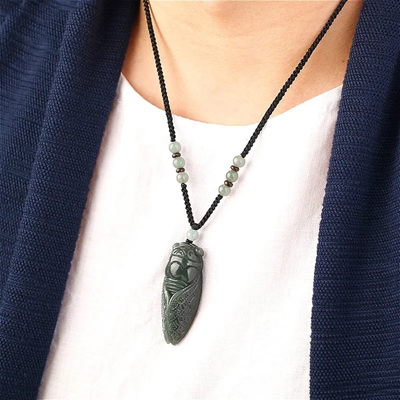Doğal Hetian yeşim Cicada koly - Women Accessories For Hand incelemesi ve fiyatı