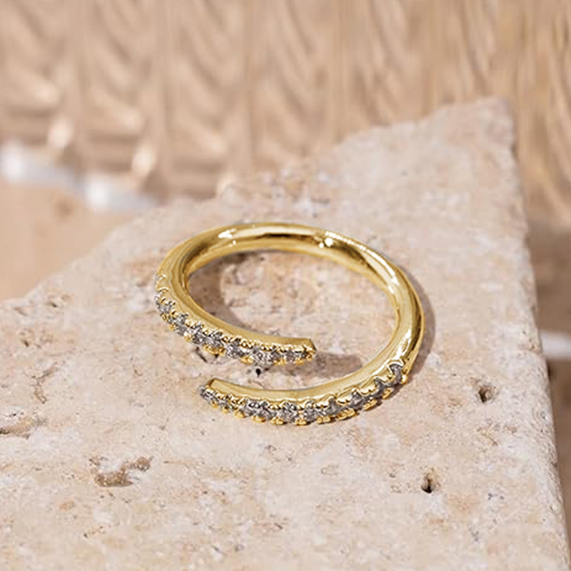 OXTAO Moissanite Açık Bükümlü  - Wrap Ring Gold incelemesi ve fiyatı