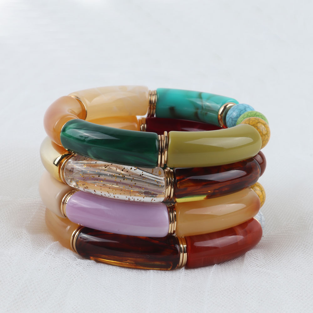 FishSheep yeni renkli akrilik  - Resin Bangle Bracelet incelemesi ve fiyatı