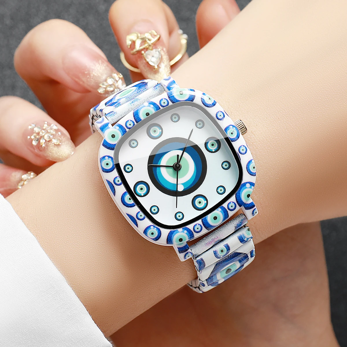 Moda Mavi Nazar Kadın Saatler  - Evil Eye Bracelet incelemesi ve fiyatı