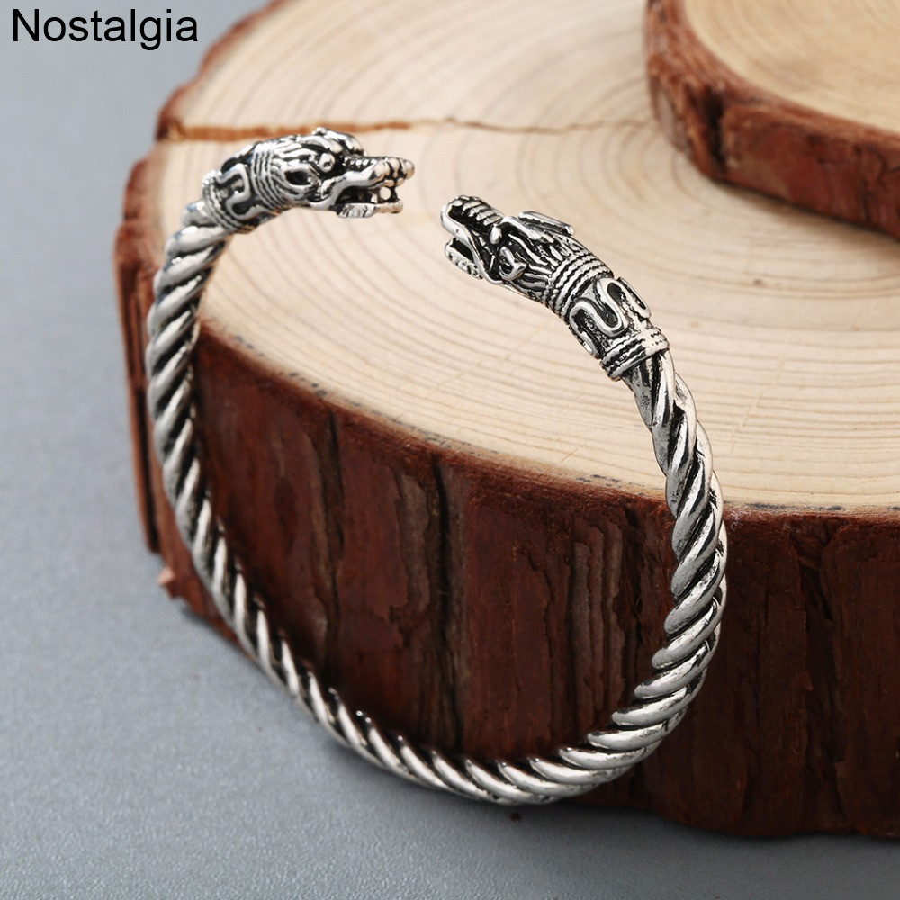 Retro manşet kurt Raven ejderh - Women'S Viking Accessories incelemesi ve fiyatı
