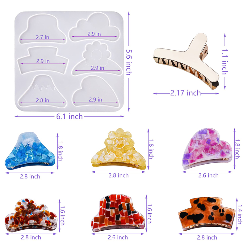 Saç pençe klipsleri silikon re - Hair Claw Clip Set incelemesi ve fiyatı