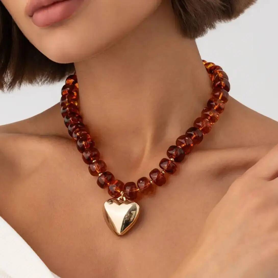 SHIXIN Trendy Amber Akrilik Re - Resin Bangle Bracelet incelemesi ve fiyatı