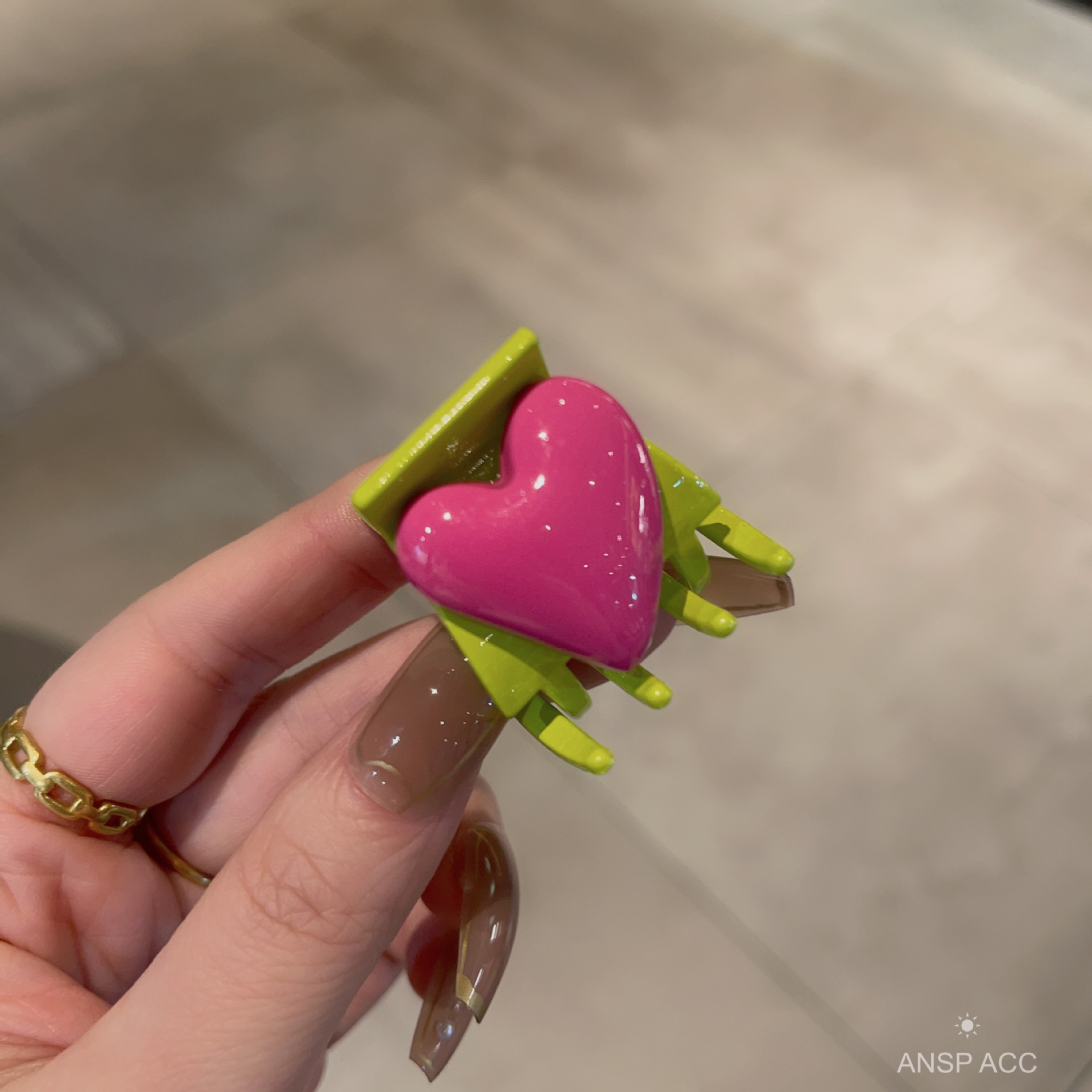 4 adet/takım Renkli Kalp Şekli - Hair Claw Clip Set incelemesi ve fiyatı