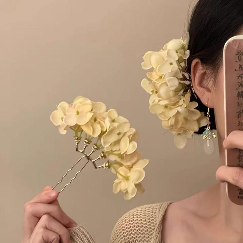 1 adet Pastoral Mor Sarı Çiçek - Women Accessories Photos incelemesi ve fiyatı