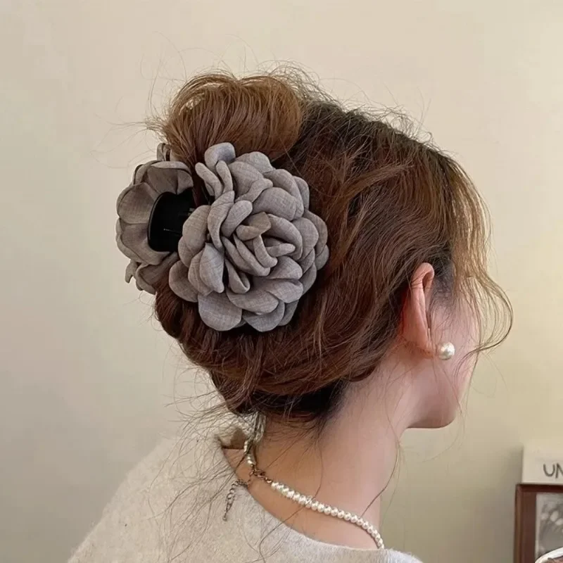 Fransız kumaş gül çiçek saç pe - Hair Claw Clip Set incelemesi ve fiyatı