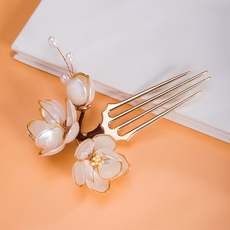 Çin tarzı kabuk manolya çiçek  - Women Accessories Aesthetic incelemesi ve fiyatı